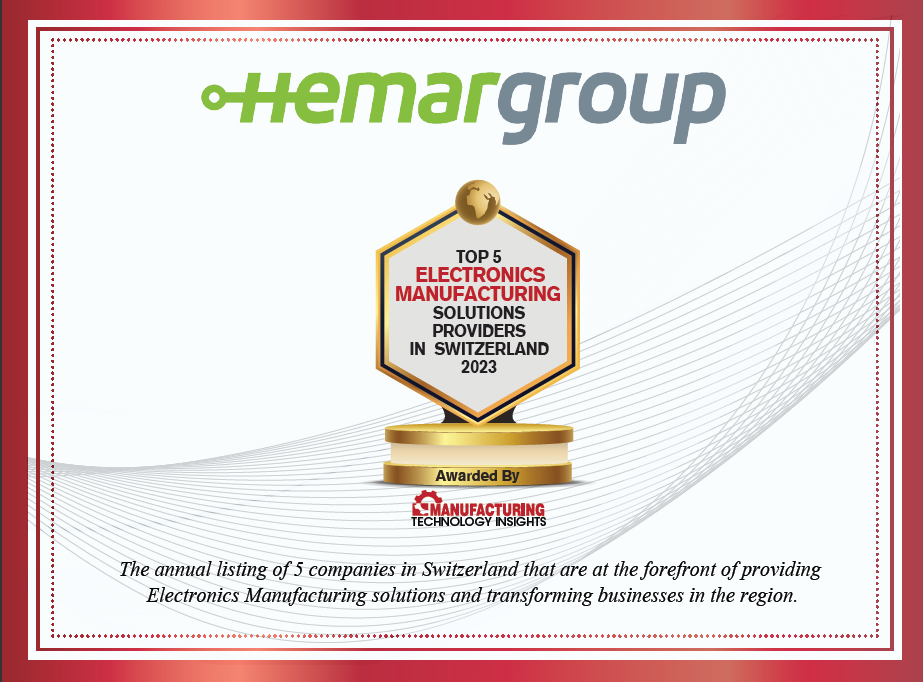 In the dynamic world of electronics manufacturing, Switzerland has long been a beacon of precision, innovation, and unparalleled quality. This year, our dedication to these principles was recognized on a grand scale as we, Hemargroup, were honored with the title of 